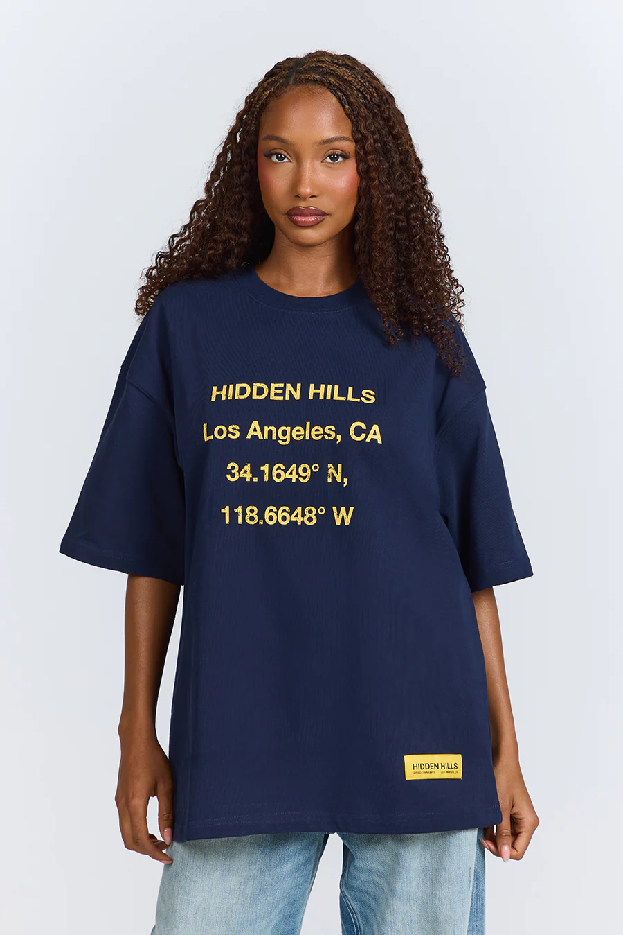 VINTAGE LOGO SHORT SLEEVE T-SHIRT AMBER/NAVY - Image 2